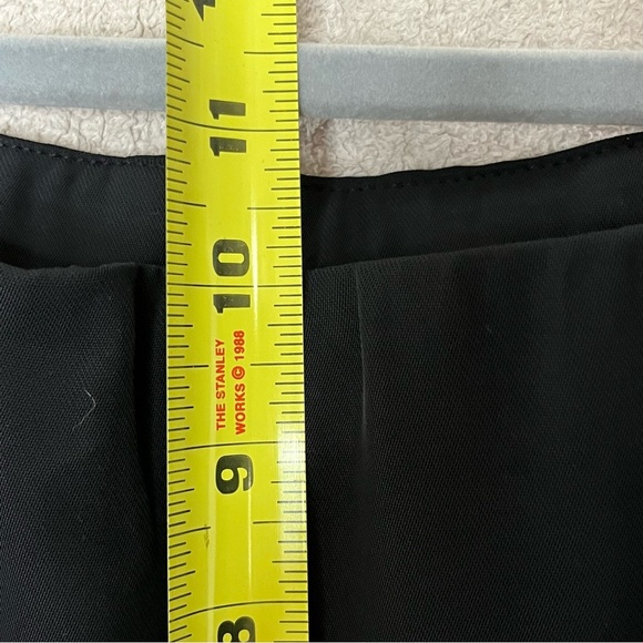 Open Edit Classic Trouser Pants-Black-Womens S-Elastic/Zipper Waist-Slit Leg-NEW - Picture 7 of 15